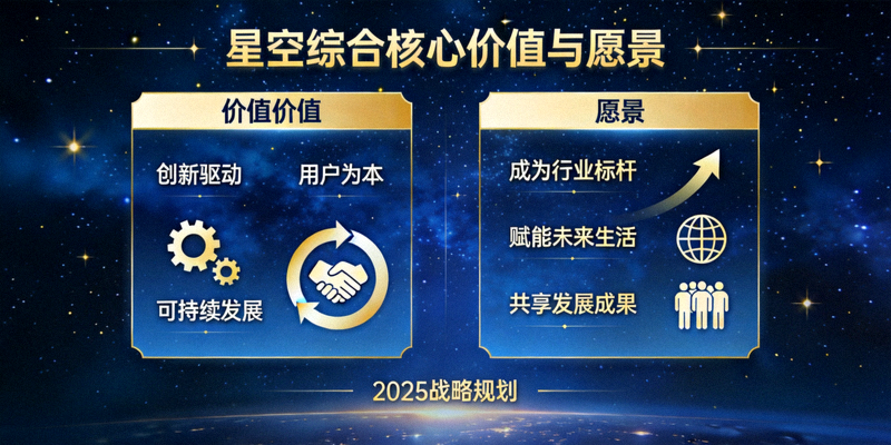 星空综合核心价值与愿景图示